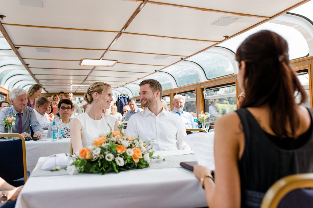 Hochzeitsfotograf auf einem Alsterschiff!